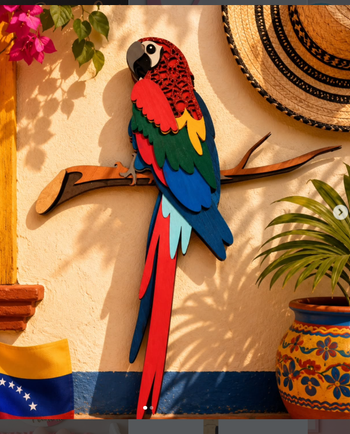 Guacamaya en Relieve 💛💙❤️