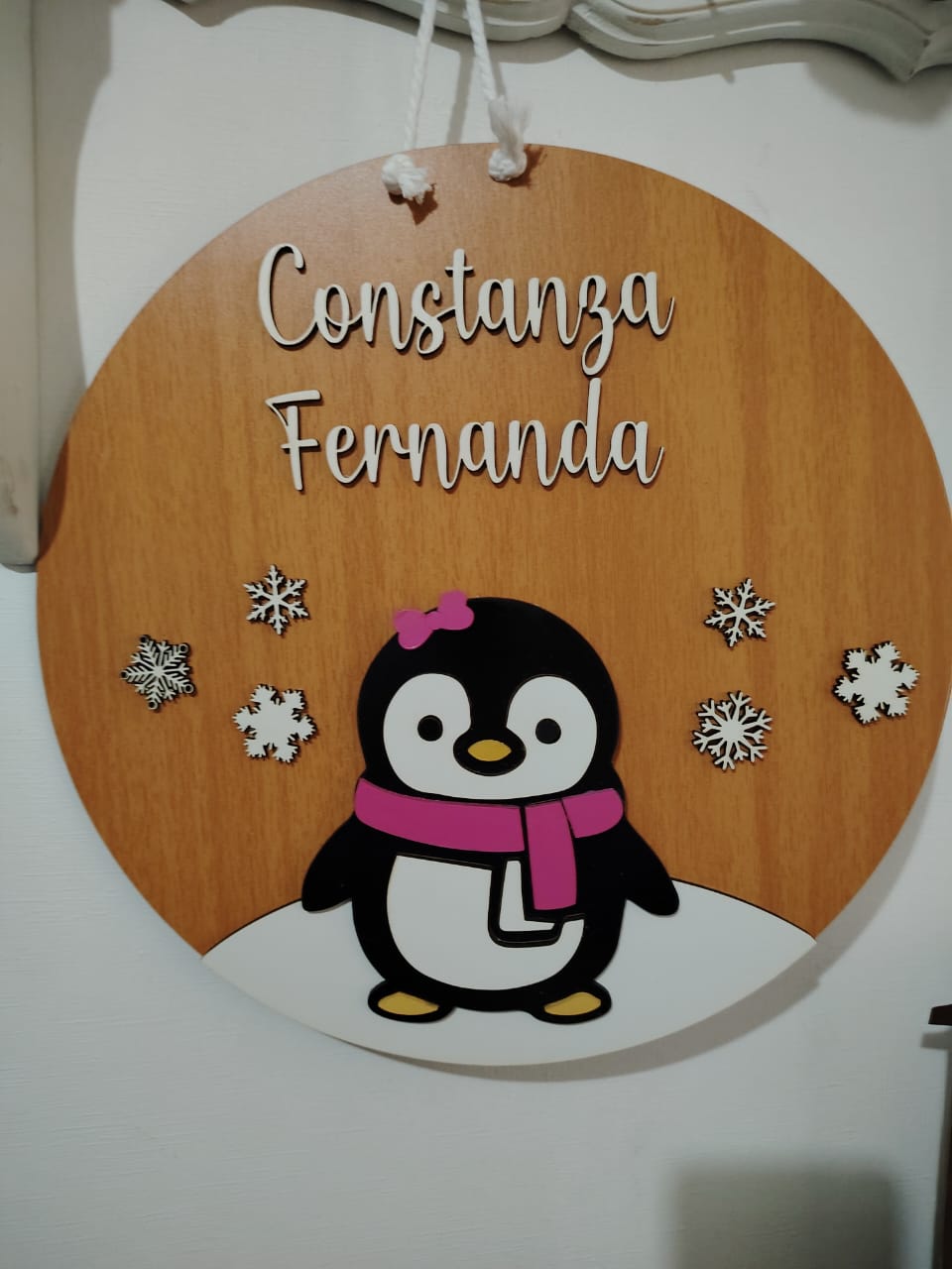 Letrero Infantil- temática pingüino