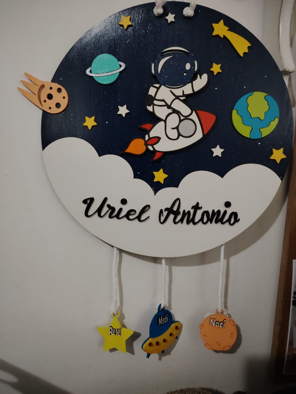 Letrero Infantil- Pequeño Astronauta